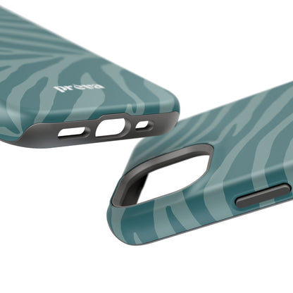 Teal Zebra Phone Case