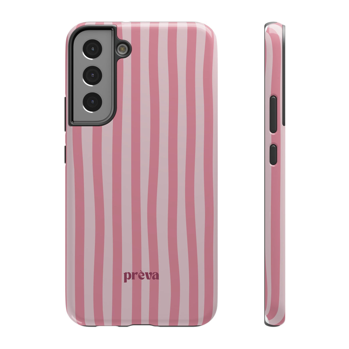 Pink Striped Phone Case