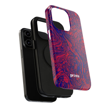 Marbled Red & Purple Impact Phone Case