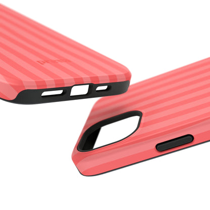Coral Stipes Phone Case