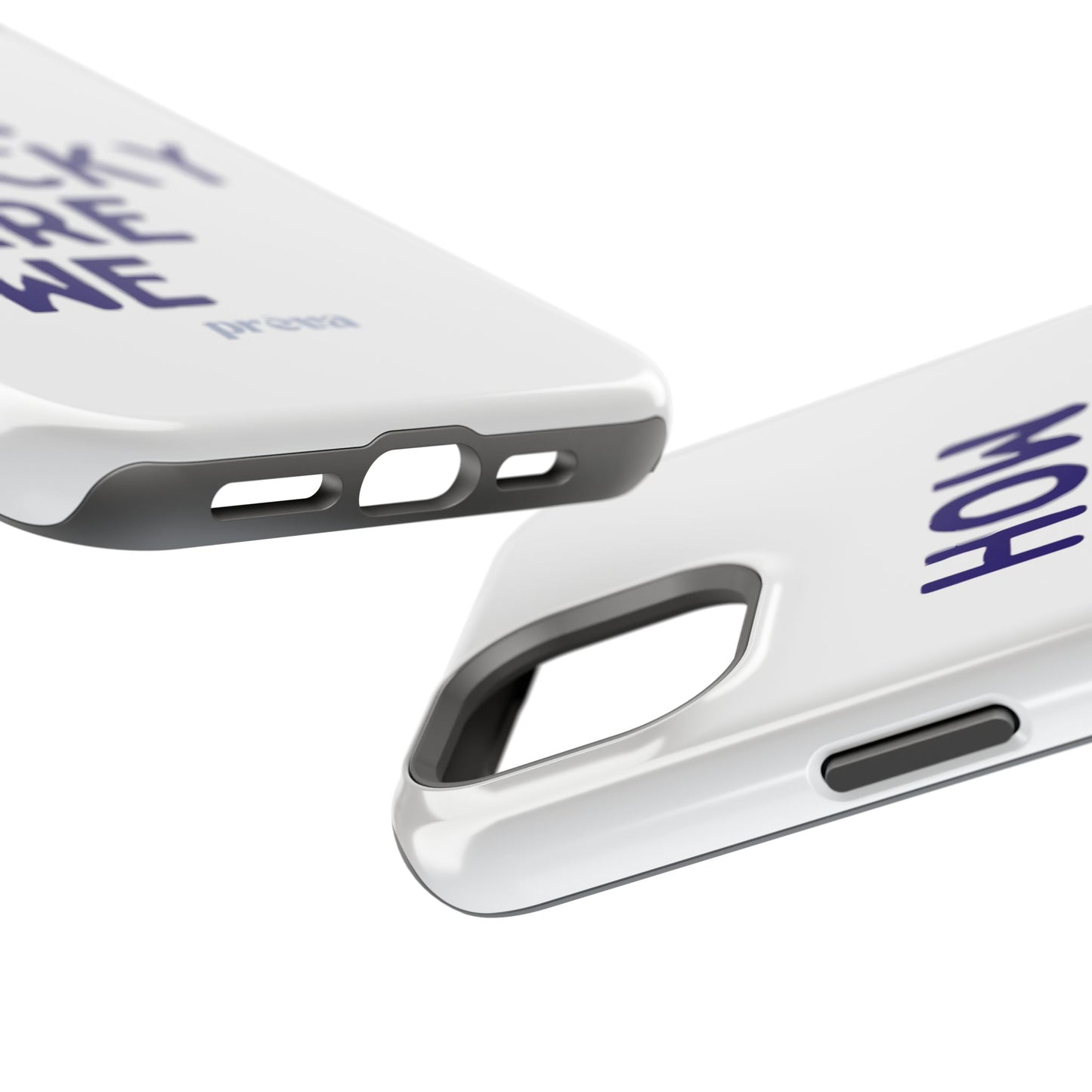 How Lucky Are We White Phone Case