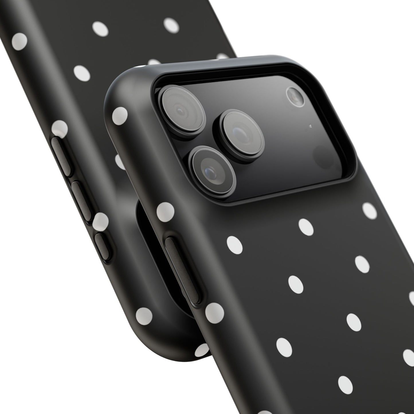 Black with White Polka Dots Phone Case