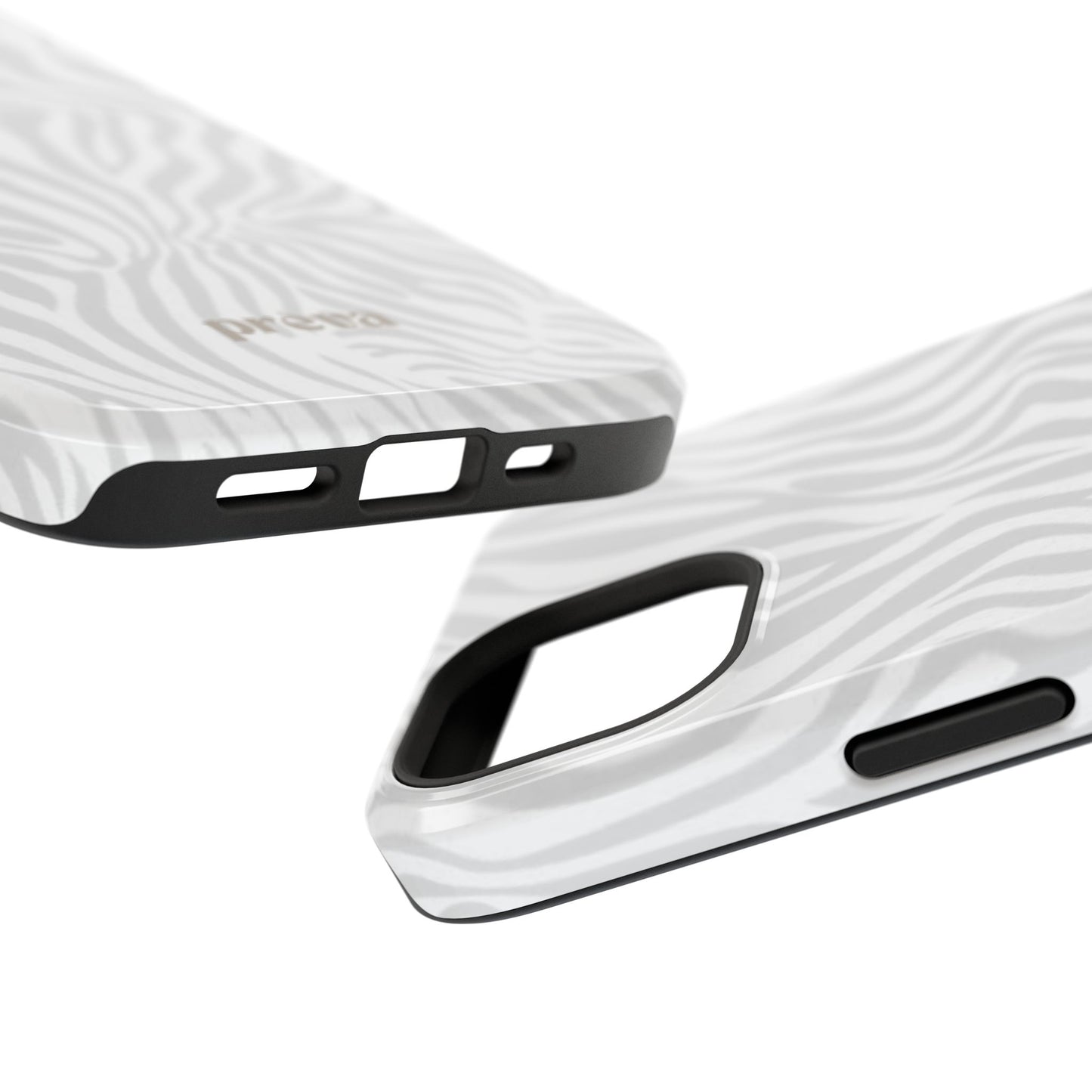 Zebra White Wave Phone Case