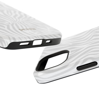 Zebra White Wave Phone Case