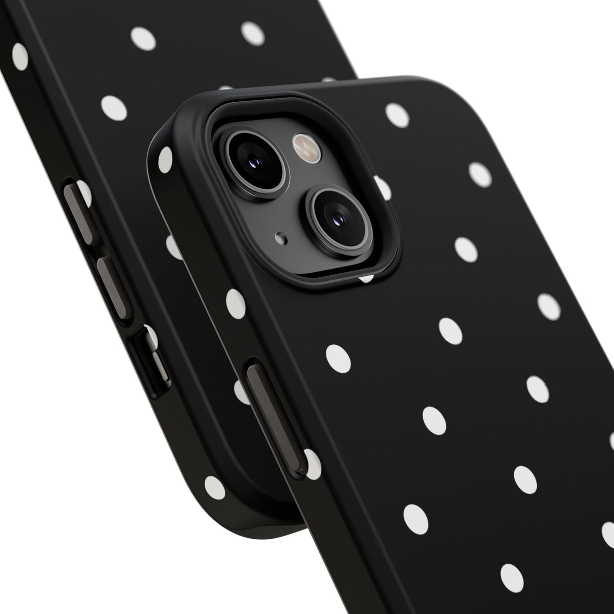 Black with White Polka Dots Phone Case