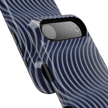 Wavy Navy Phone Case