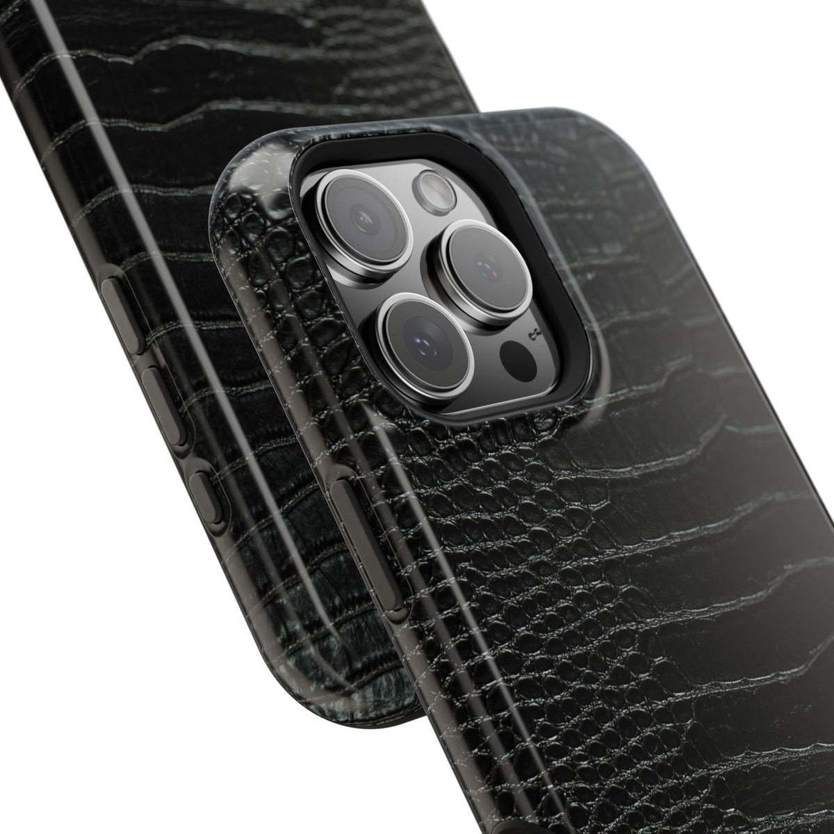 Black Croc Phone Case