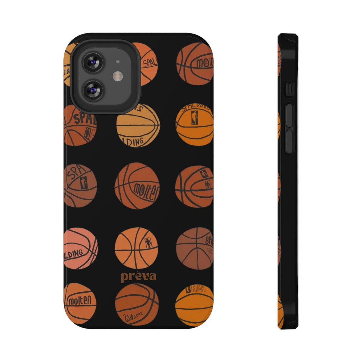 Black Basketball Phone Case