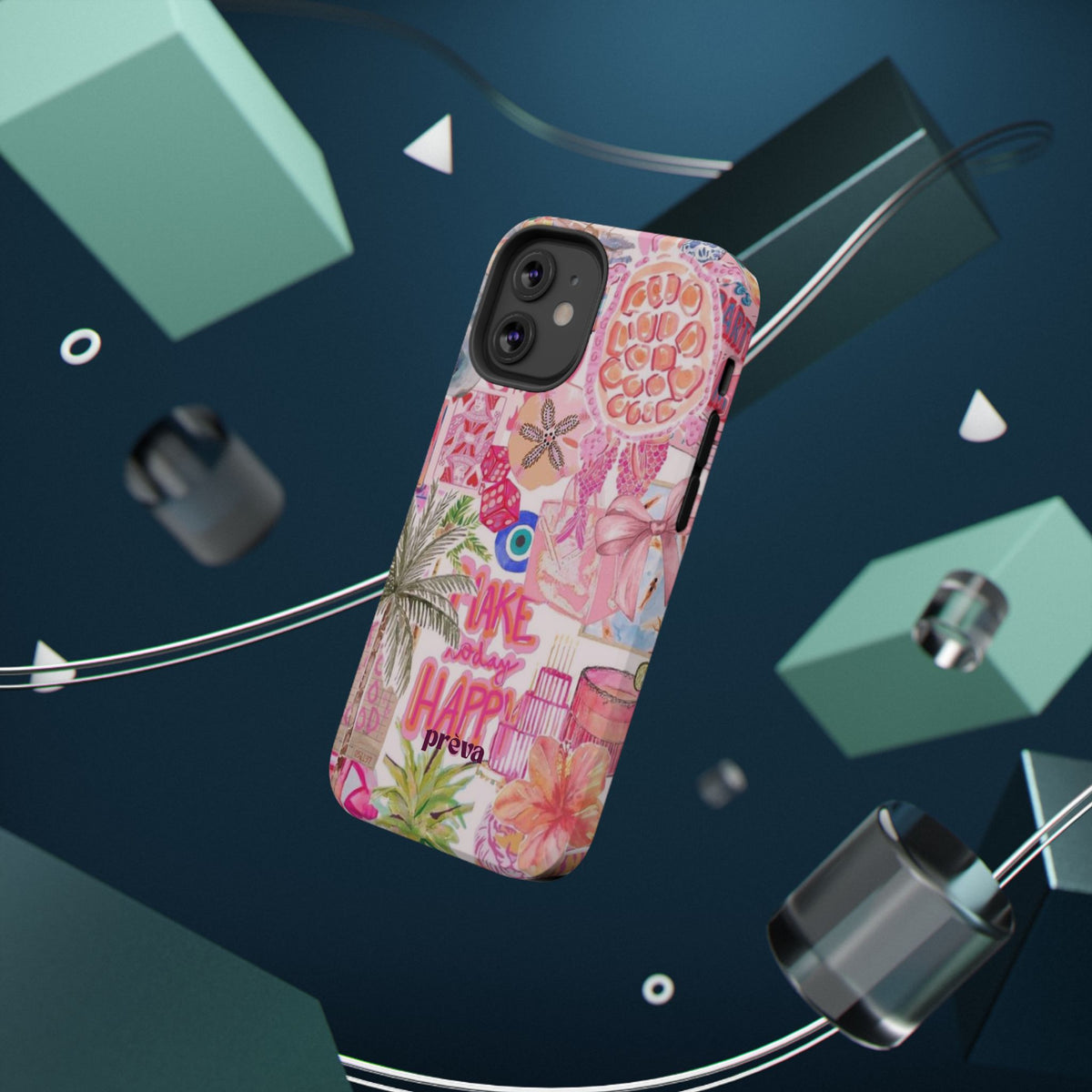 Pink Tropical Collage Phone Case