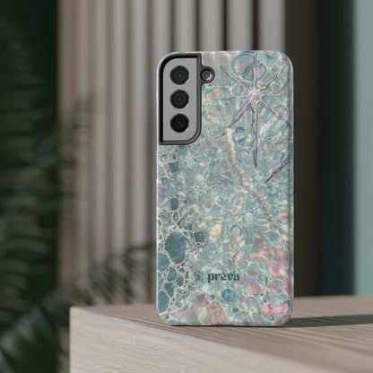 Marbled Seafoam Impact-Resistant Phone Case