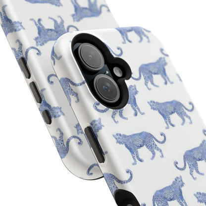 Blue Leopard Pattern Phone Case