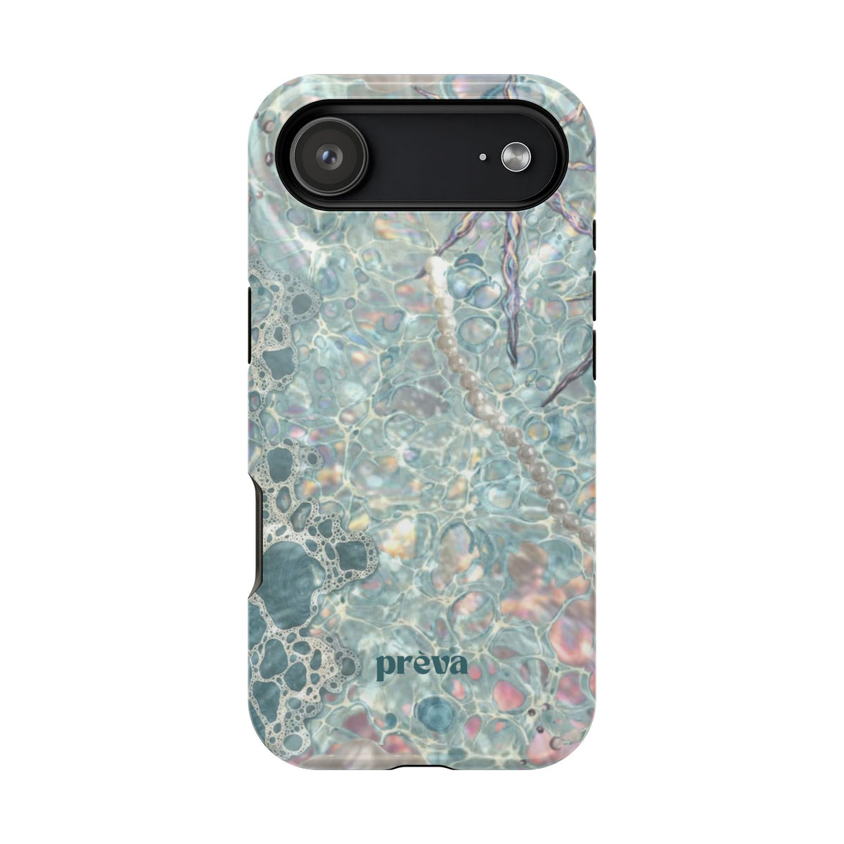 Marbled Seafoam Impact-Resistant Phone Case