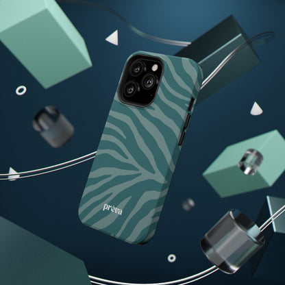 Teal Zebra Phone Case