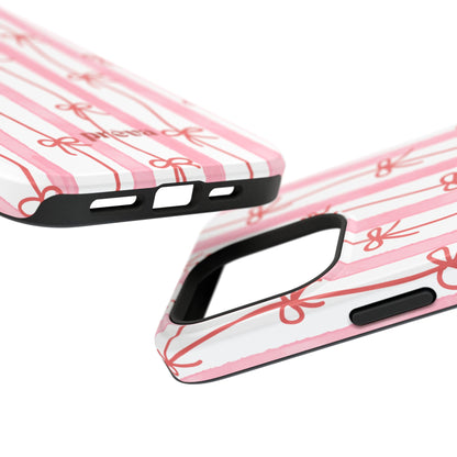Pink Bow Chain Phone Case