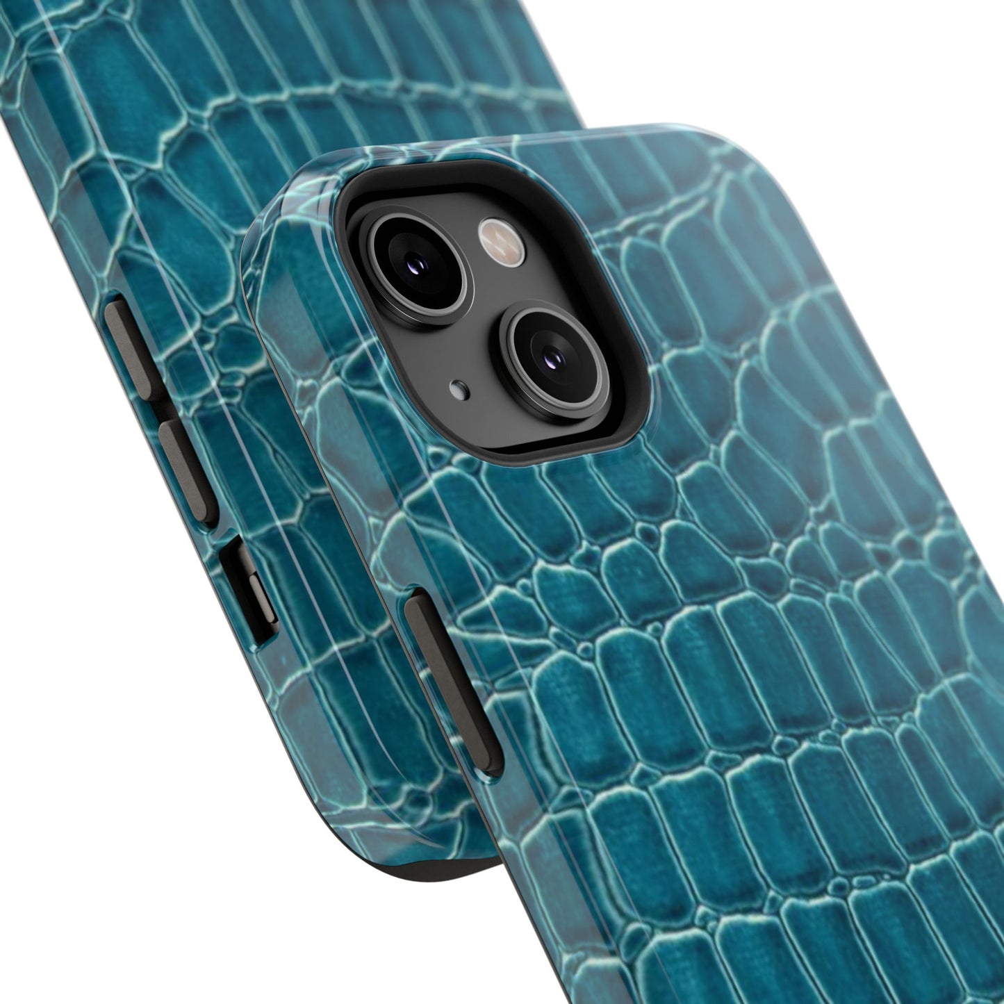 Teal Croc Phone Case
