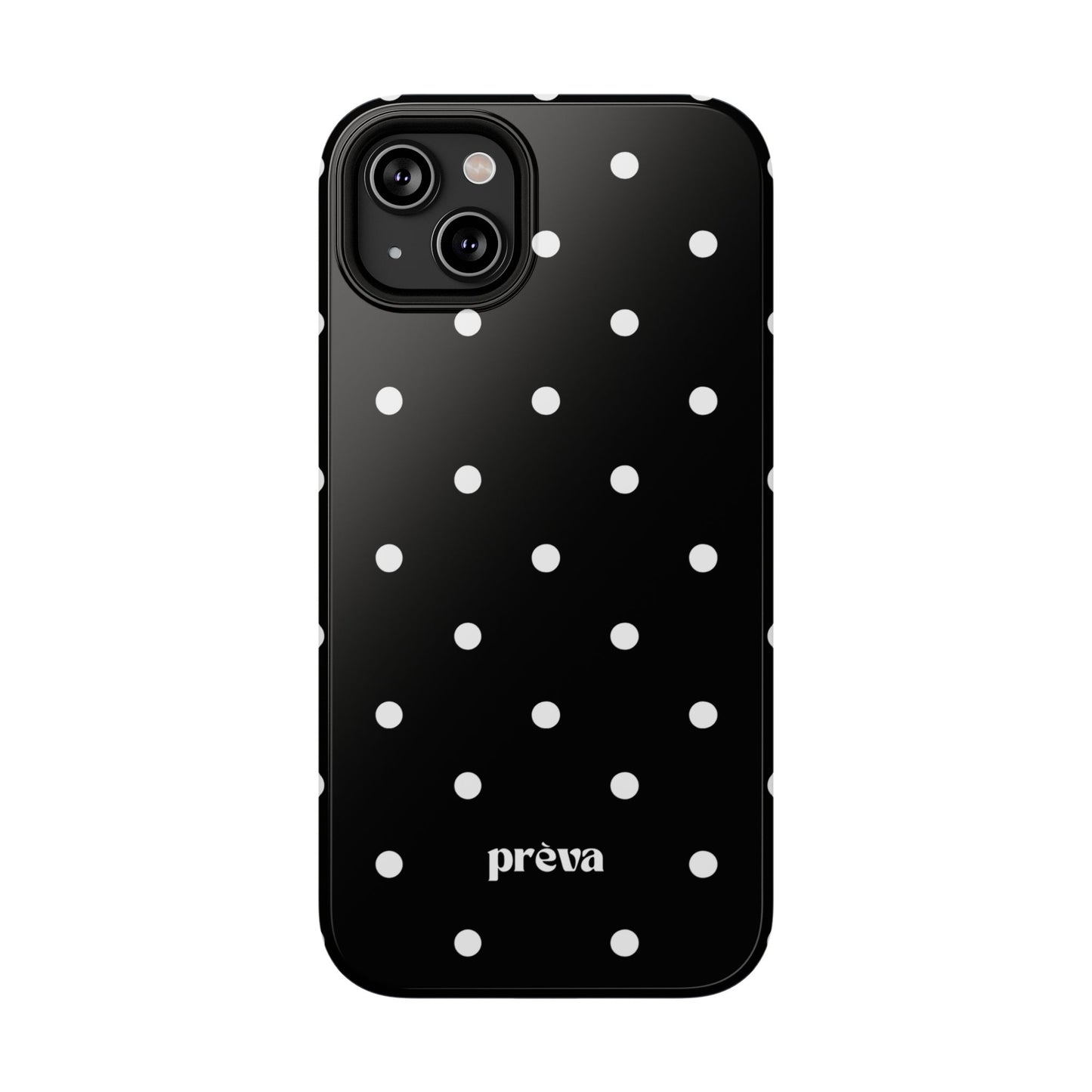Black with White Polka Dots Phone Case