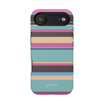 Cocoa Palm Stripes Phone Case