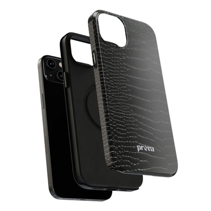 Black Croc Phone Case