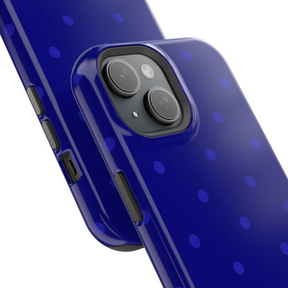 Dark Blue Polka Dots Phone Case