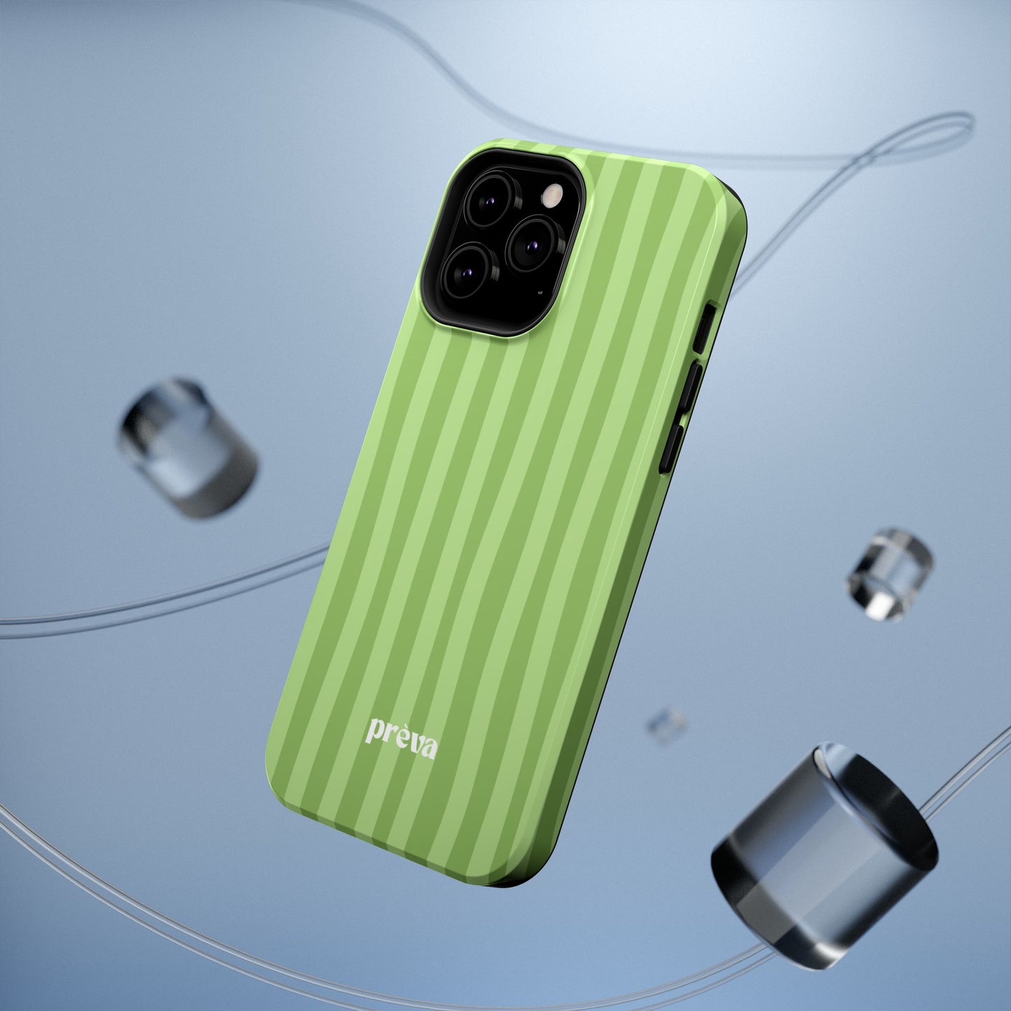 Light Green Stripes Phone Case