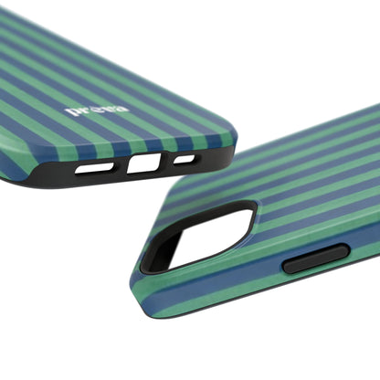 Green & Blue Stripes Phone Case