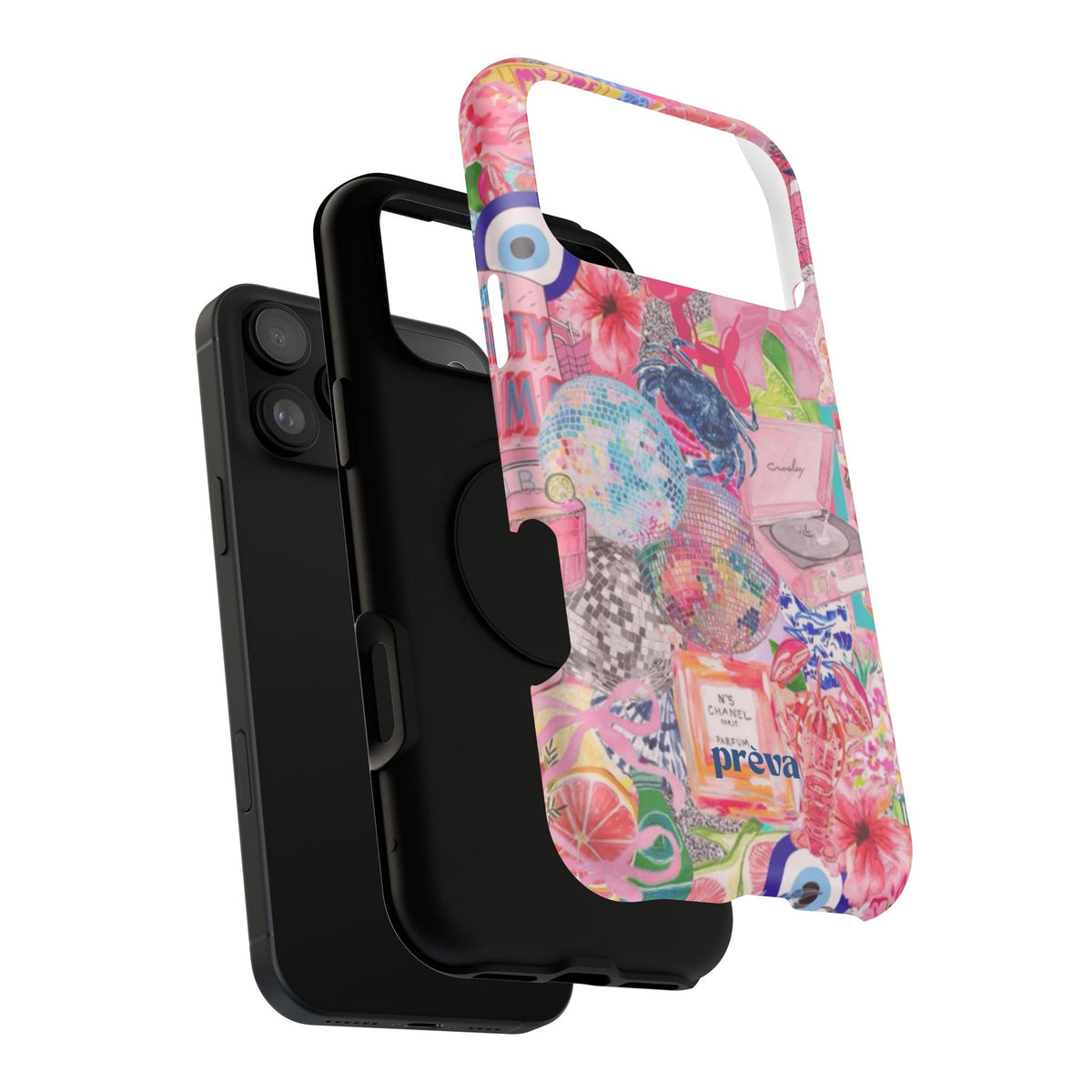 Floral & Pink Collage Phone Case