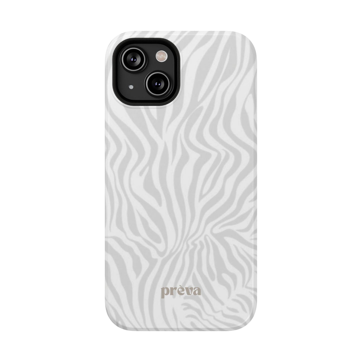 Zebra White Wave Phone Case