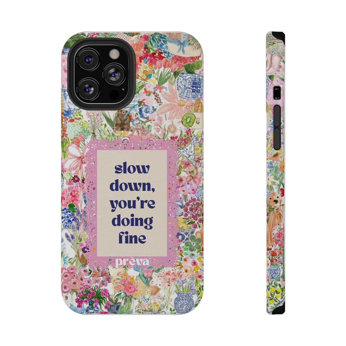 Slow Down Flowers x notsoken Phone Case