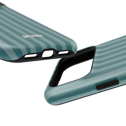 Striped Teal Phone Case