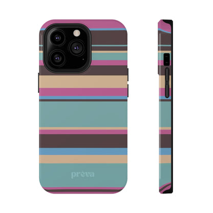Cocoa Palm Stripes Phone Case