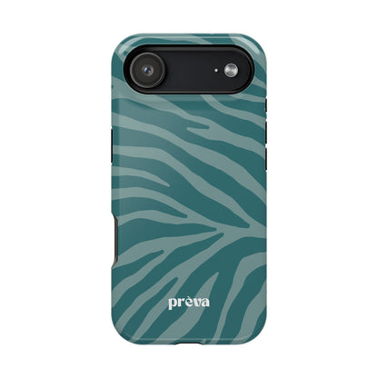 Teal Zebra Phone Case