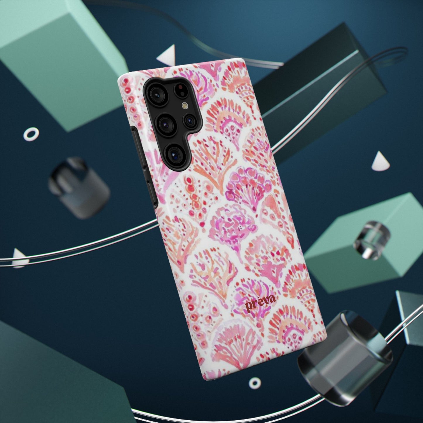 Pink Shell Watercolor Phone Case