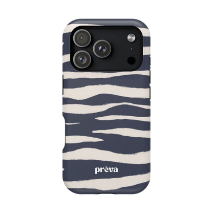 Navy & Cream Zebra Phone Case