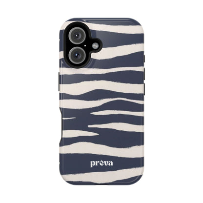Navy & Cream Zebra Phone Case