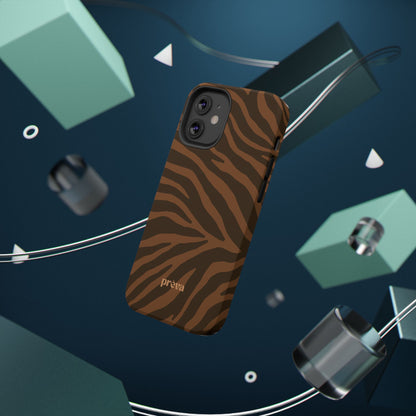 Brown Tiger Stripe Phone Case