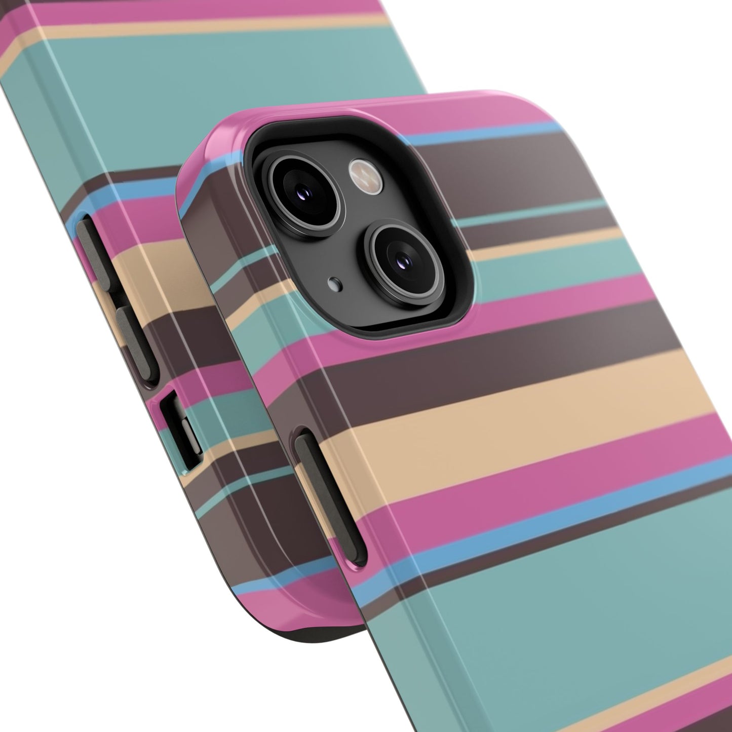 Cocoa Palm Stripes Phone Case