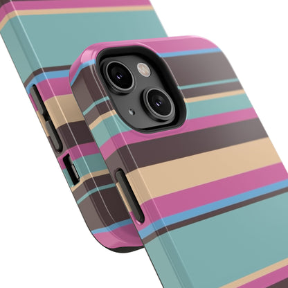 Cocoa Palm Stripes Phone Case