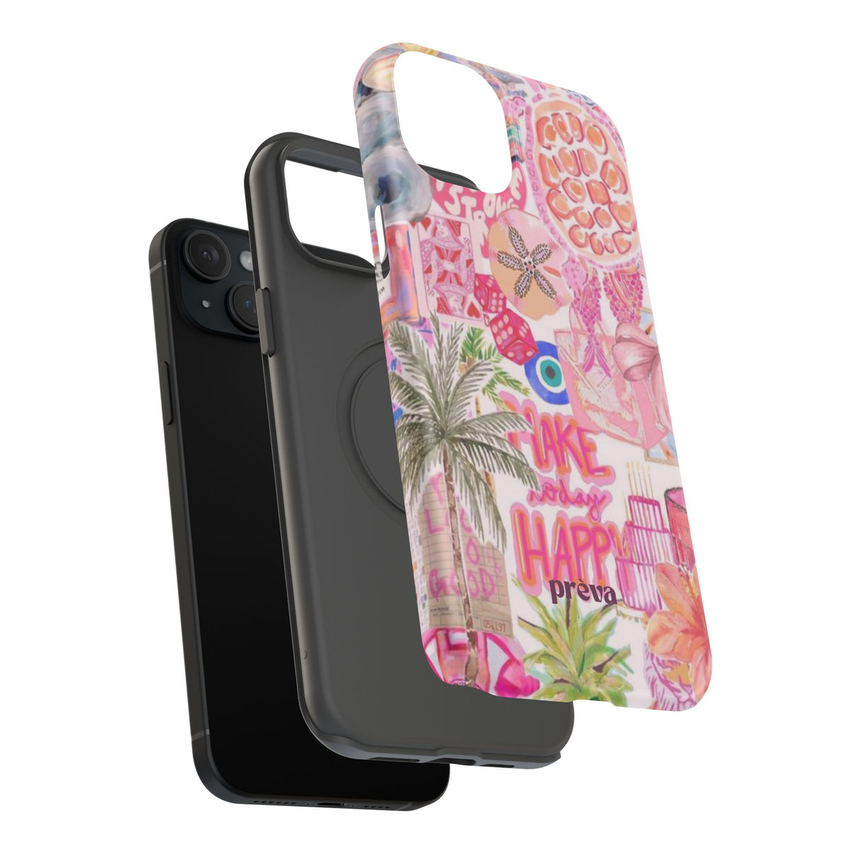 Pink Tropical Collage Phone Case