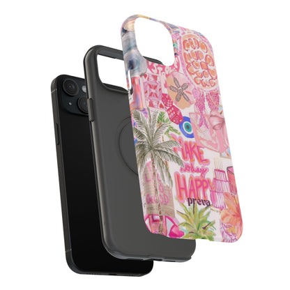 Pink Tropical Collage Phone Case