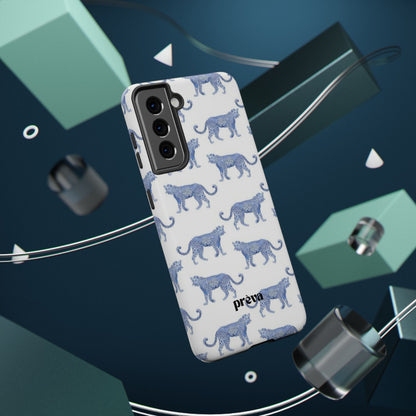Blue Leopard Pattern Phone Case
