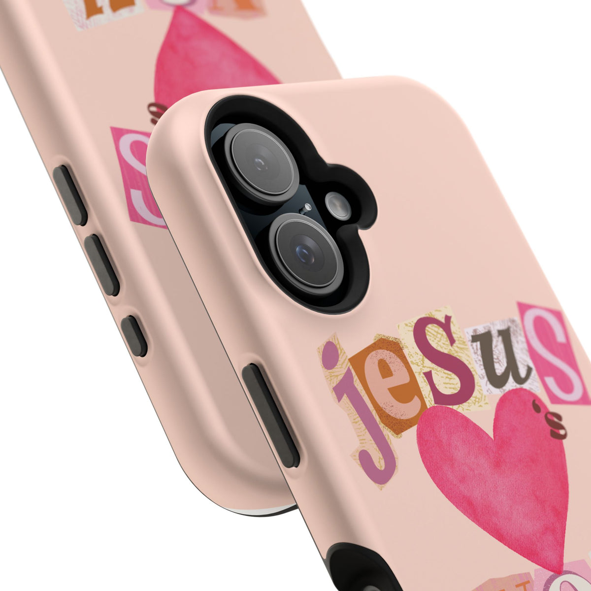 Pink Jesus Loves You Phone Case