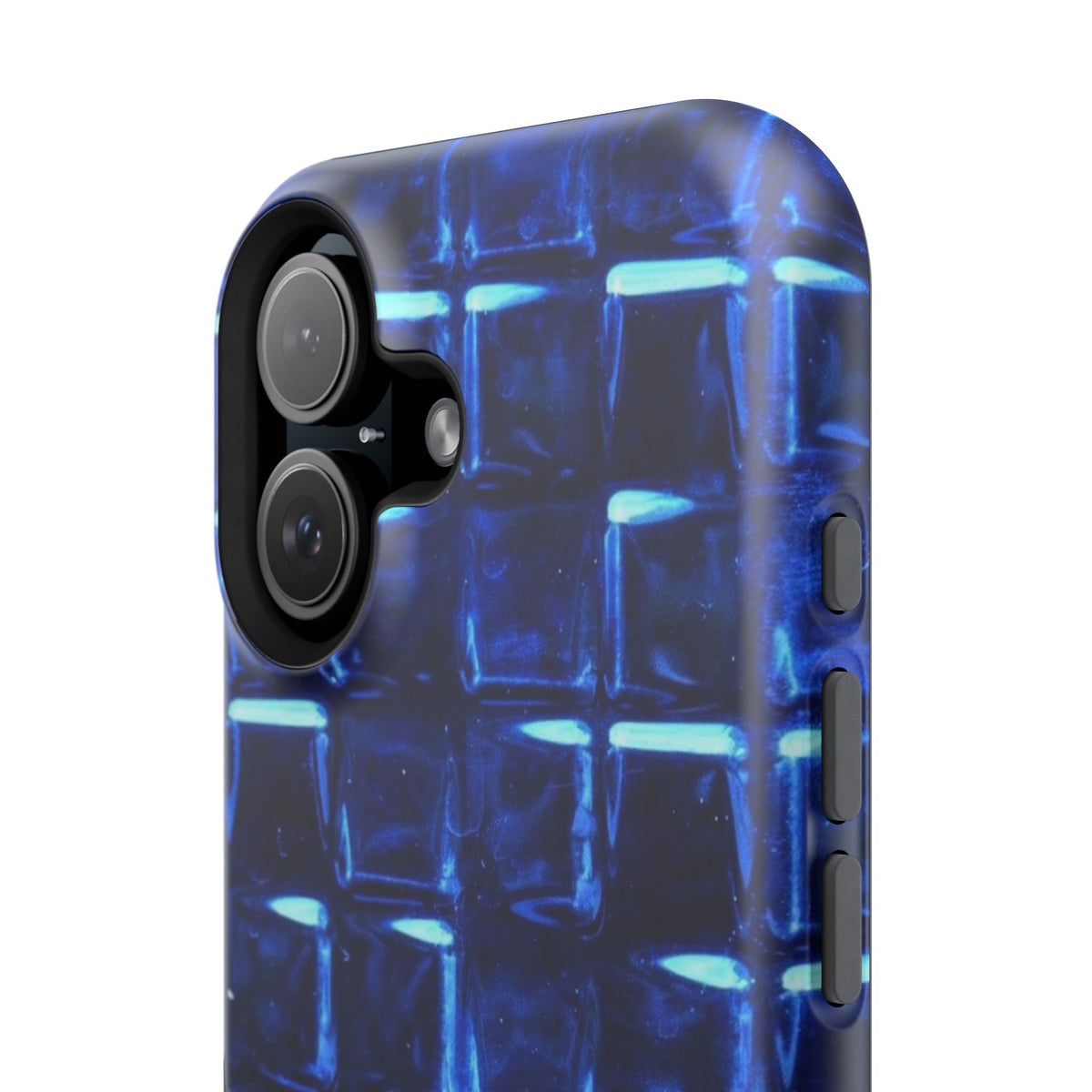 Blue Glass Tile Impact-Resistant Phone Case