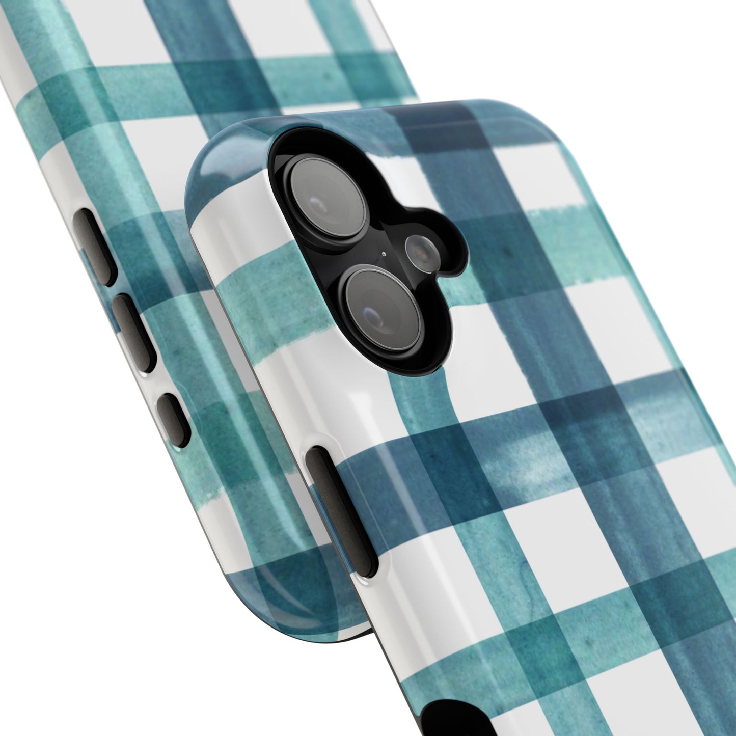 Teal Plaid Phone Case