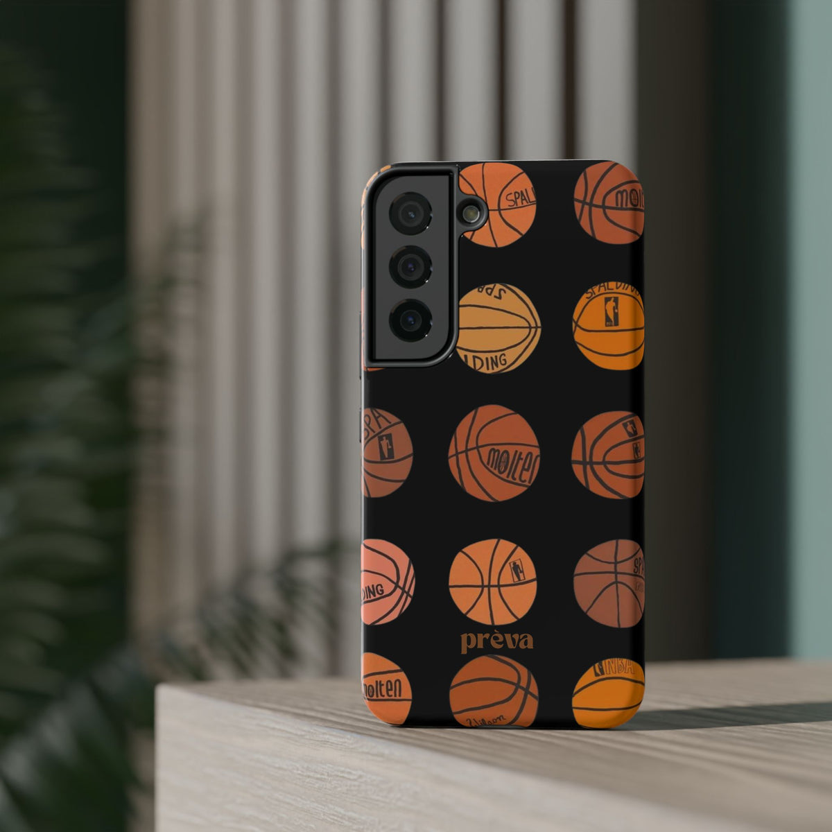 Black Basketball Phone Case