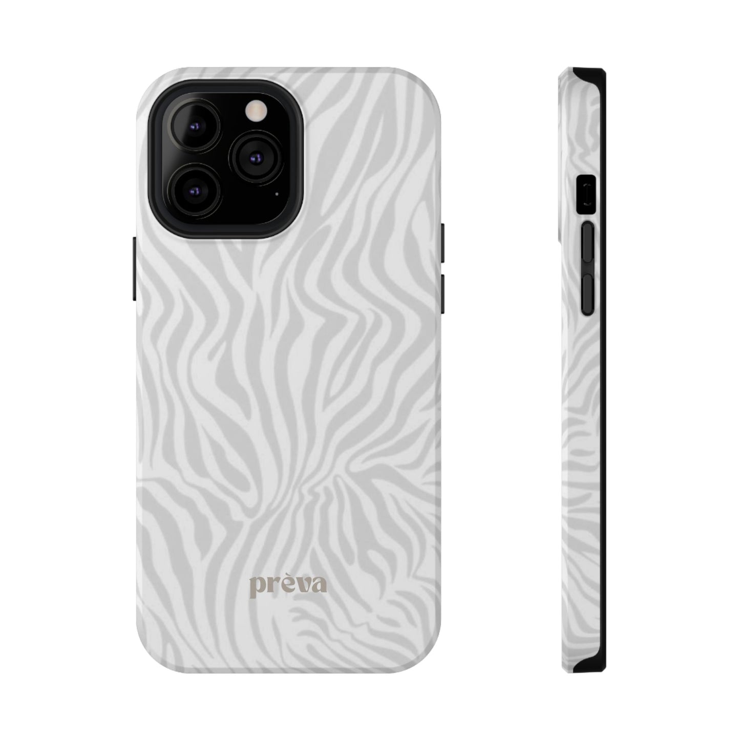 Zebra White Wave Phone Case