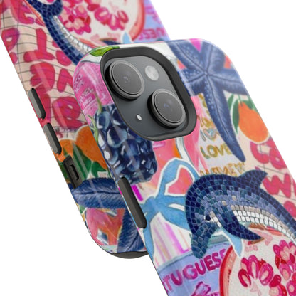 Dolphin Tropics Collage Phone Case