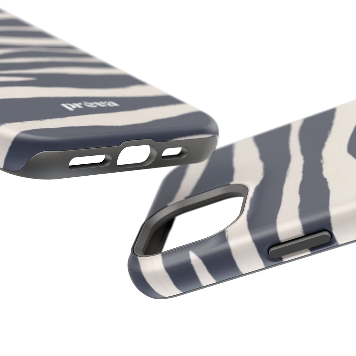 Navy & Cream Zebra Phone Case