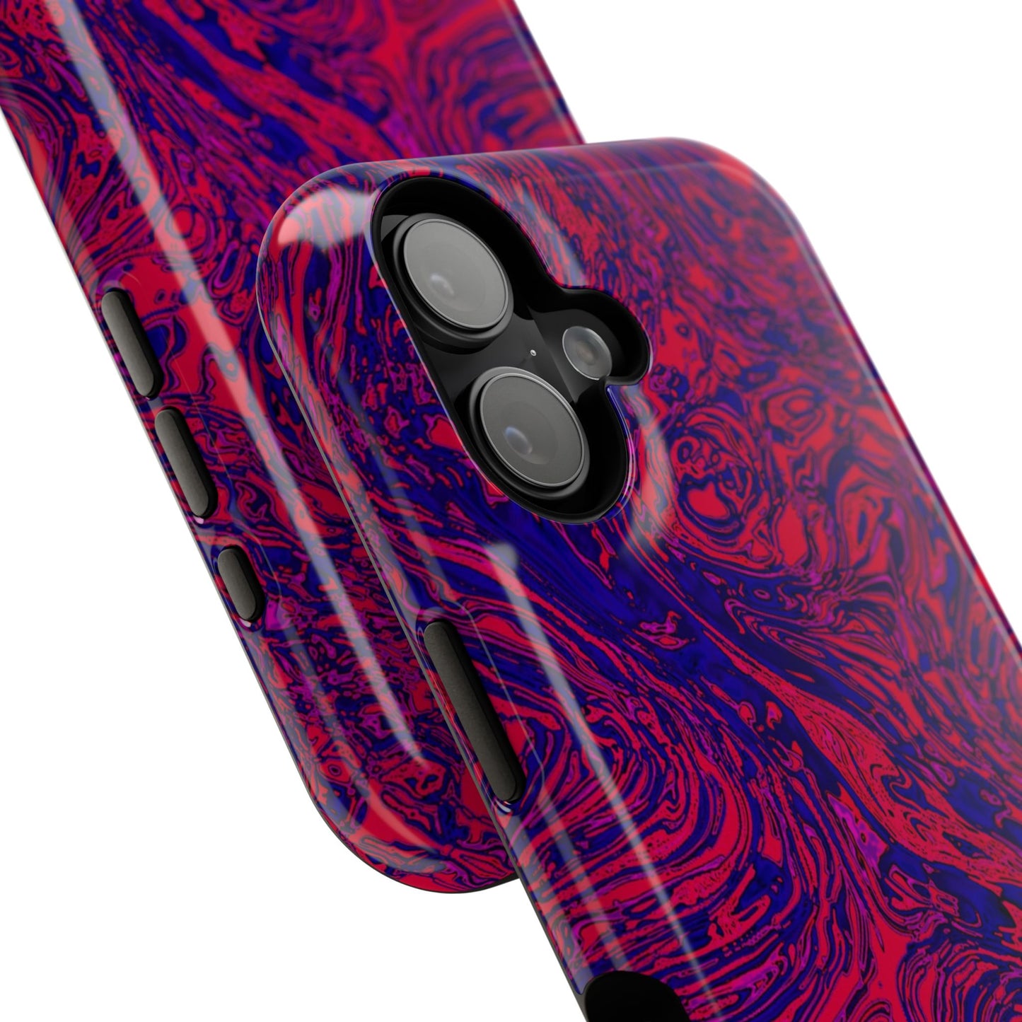 Marbled Red & Purple Phone Case