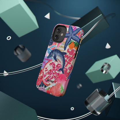 Dolphin Tropics Collage Phone Case