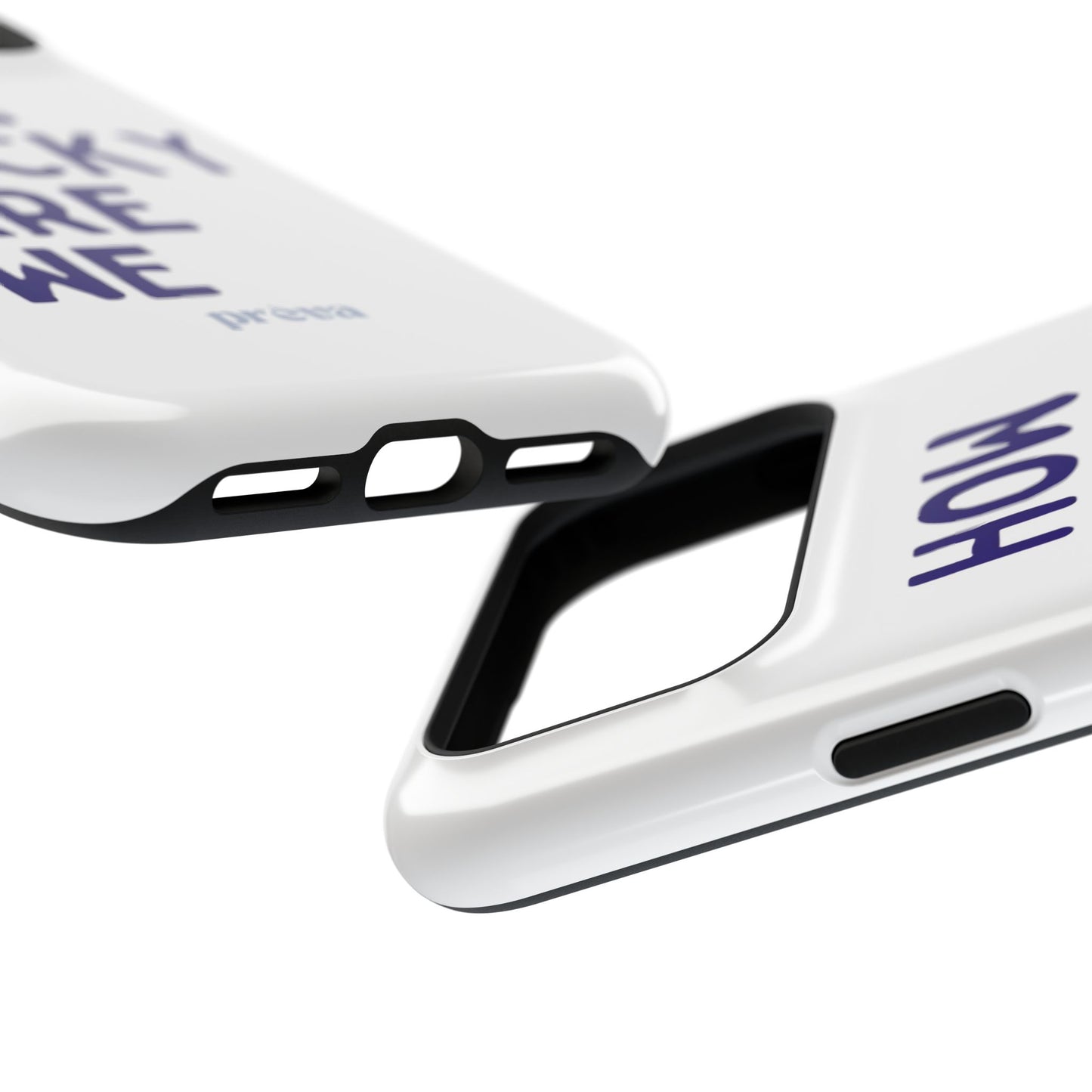 How Lucky Are We White Phone Case